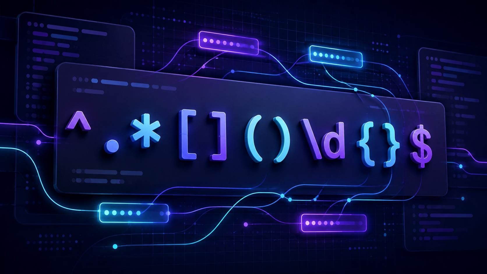 Alt Text: Regex cheat sheet illustration with common regular expression symbols
